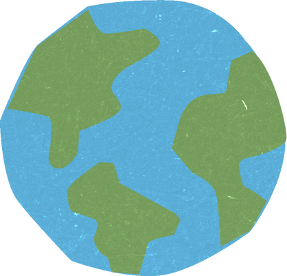 Textured Cutout Earth